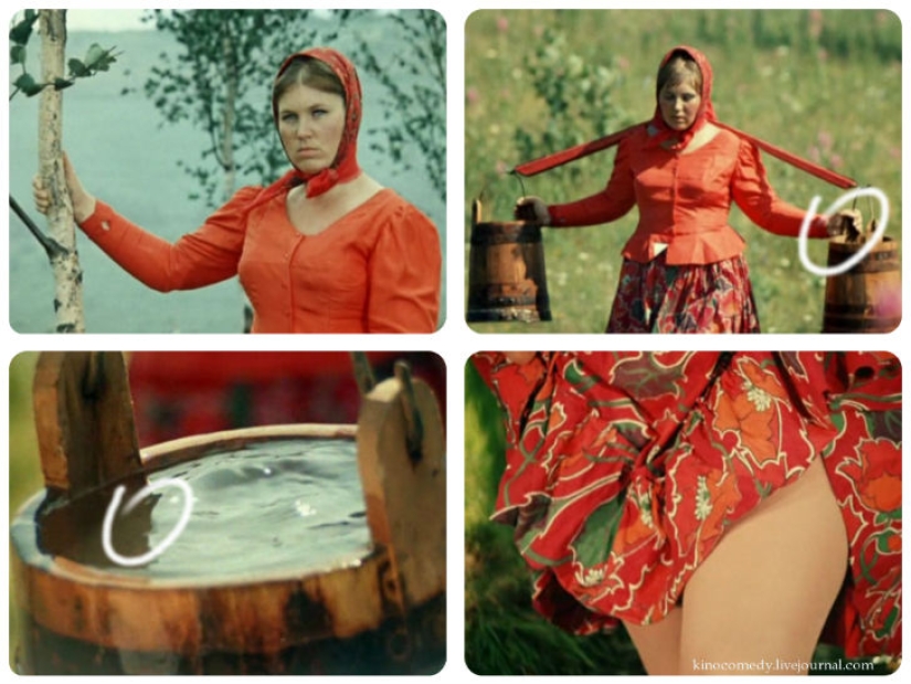 Movie bloopers in the film &quot;White Sun of the Desert&quot;