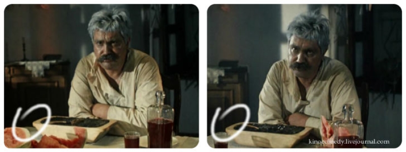 Movie bloopers in the film &quot;White Sun of the Desert&quot;