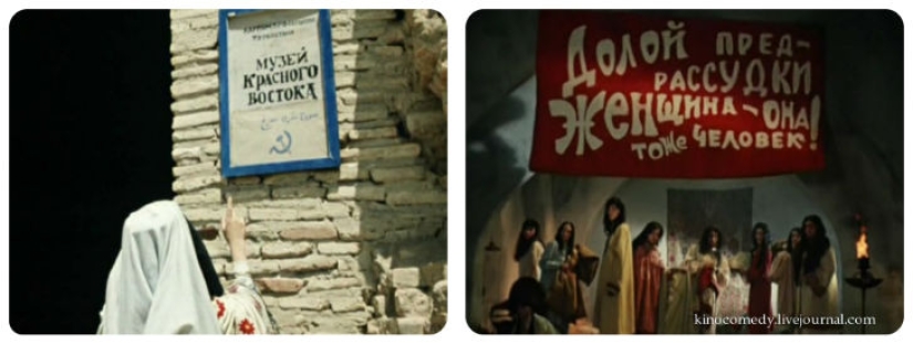 Movie bloopers in the film &quot;White Sun of the Desert&quot;