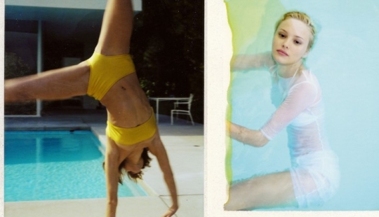 Mujeres en polaroids atmosféricas de la década de 1990 Mujeres en polaroids atmosféricas de la década de 1990