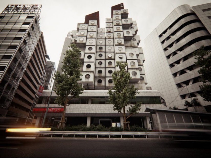 Nakagin Capsule Tower, o 9 metros cuadrados