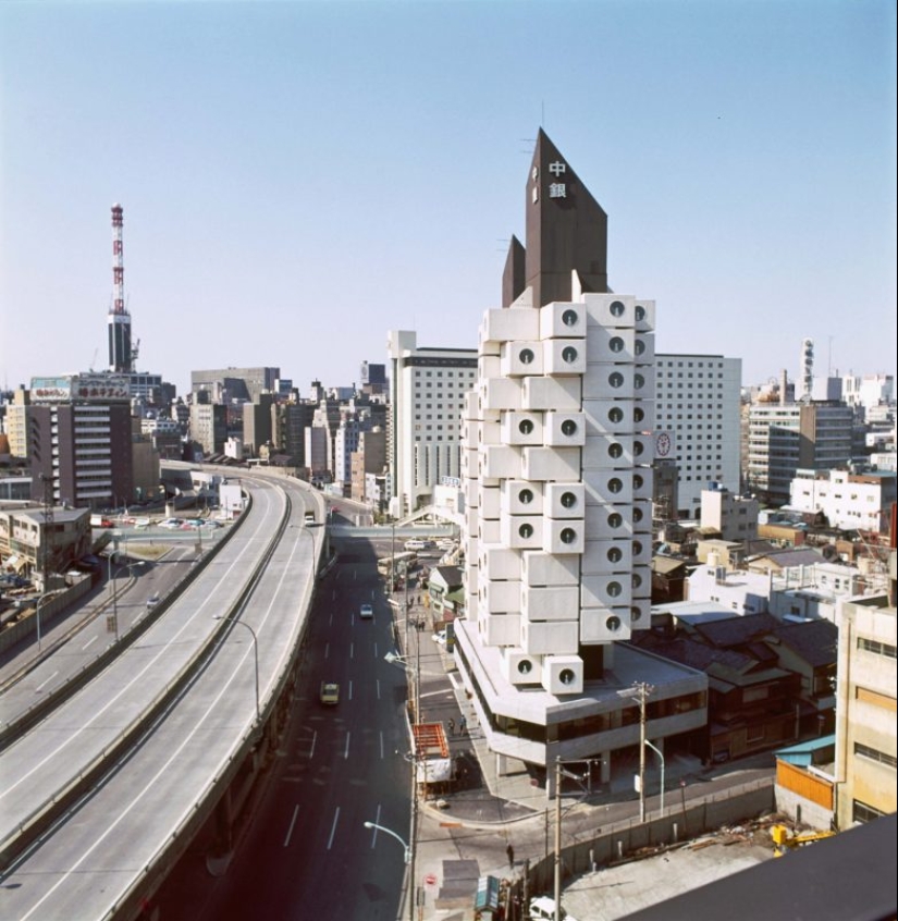 Nakagin Capsule Tower, o 9 metros cuadrados