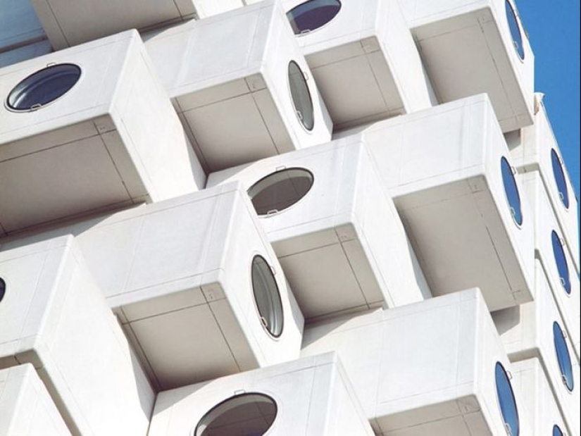 Nakagin Capsule Tower, o 9 metros cuadrados