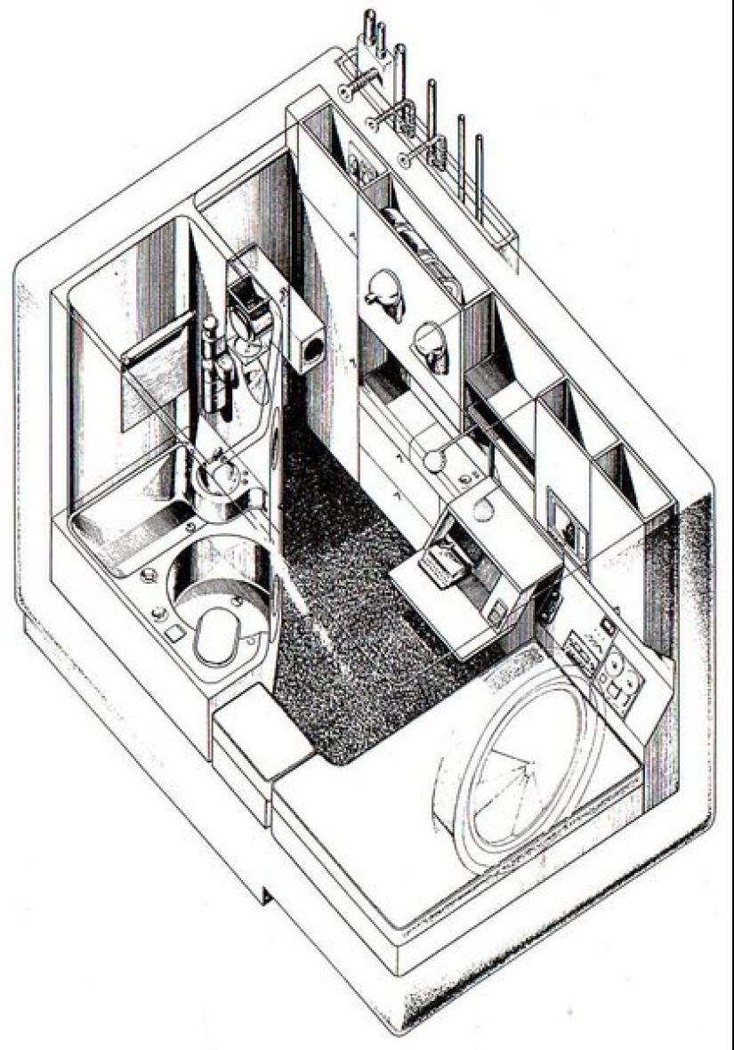 Nakagin Capsule Tower, o 9 metros cuadrados