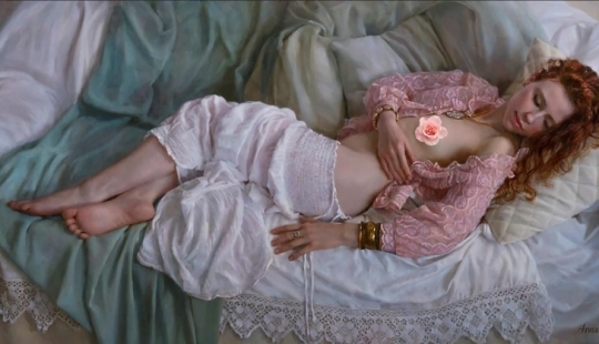 Naked tenderness in the works of hyperrealist artist Anna Marinova