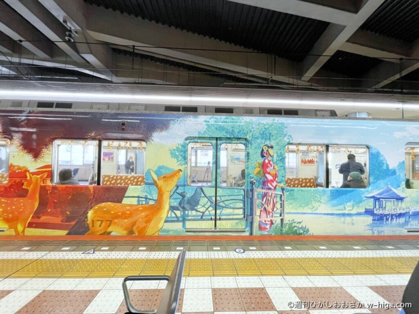 Narashika: el increíblemente lindo tren de renos en Japón