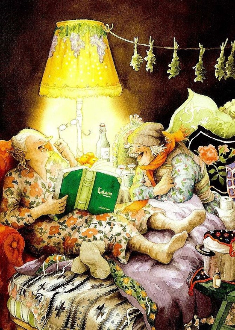 Naughty old ladies: una serie de postales con amigos alegres Naughty old ladies: una serie de postales con amigos alegres