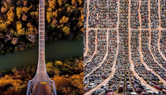 Nivel 80 Origami: Fotógrafo turco dobla ciudades Nivel 80 Origami: Fotógrafo turco dobla ciudades