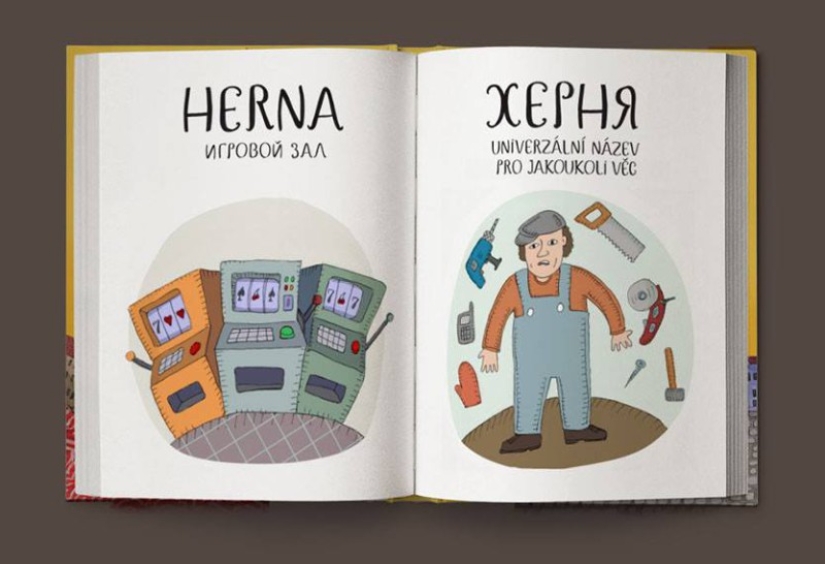 Not “crap”, but “game room”: a fun Czech-Russian picture dictionary