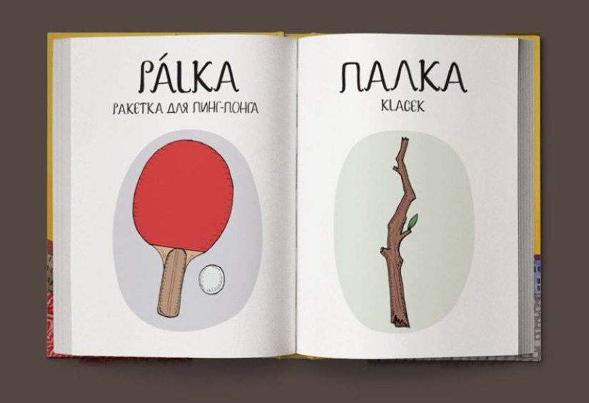 Not “crap”, but “game room”: a fun Czech-Russian picture dictionary