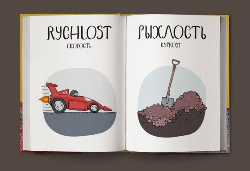 Not “crap”, but “game room”: a fun Czech-Russian picture dictionary