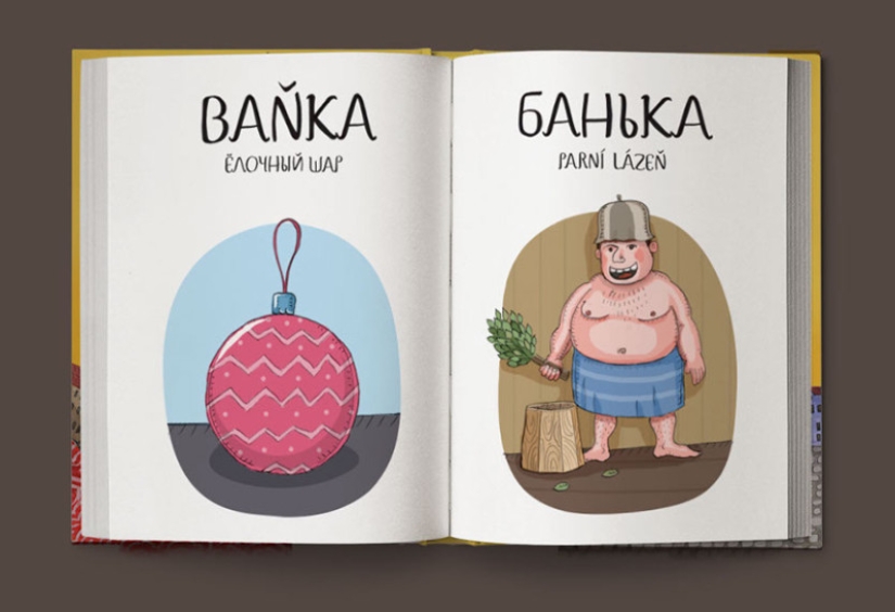 Not “crap”, but “game room”: a fun Czech-Russian picture dictionary