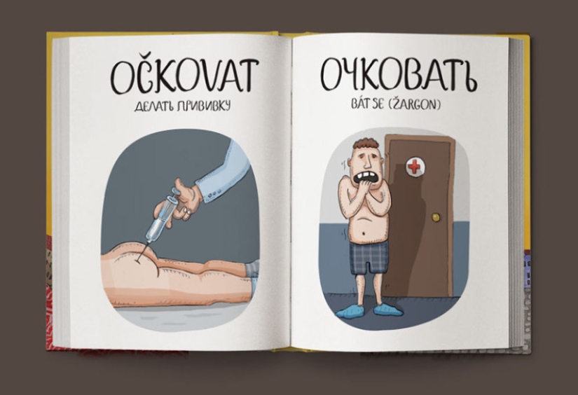 Not “crap”, but “game room”: a fun Czech-Russian picture dictionary