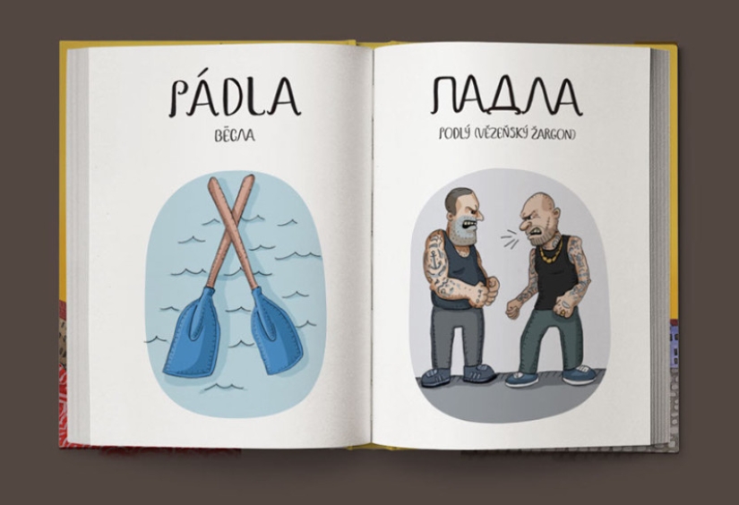 Not “crap”, but “game room”: a fun Czech-Russian picture dictionary