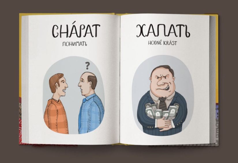 Not “crap”, but “game room”: a fun Czech-Russian picture dictionary