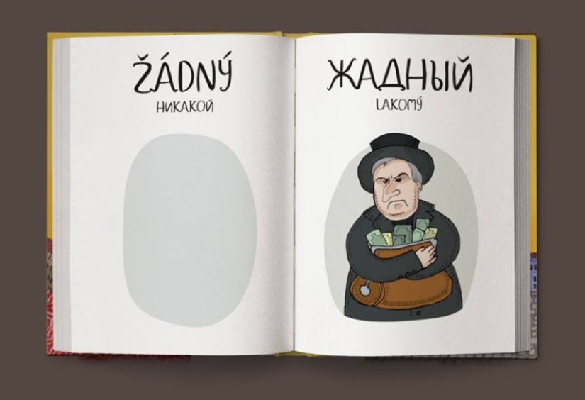 Not “crap”, but “game room”: a fun Czech-Russian picture dictionary