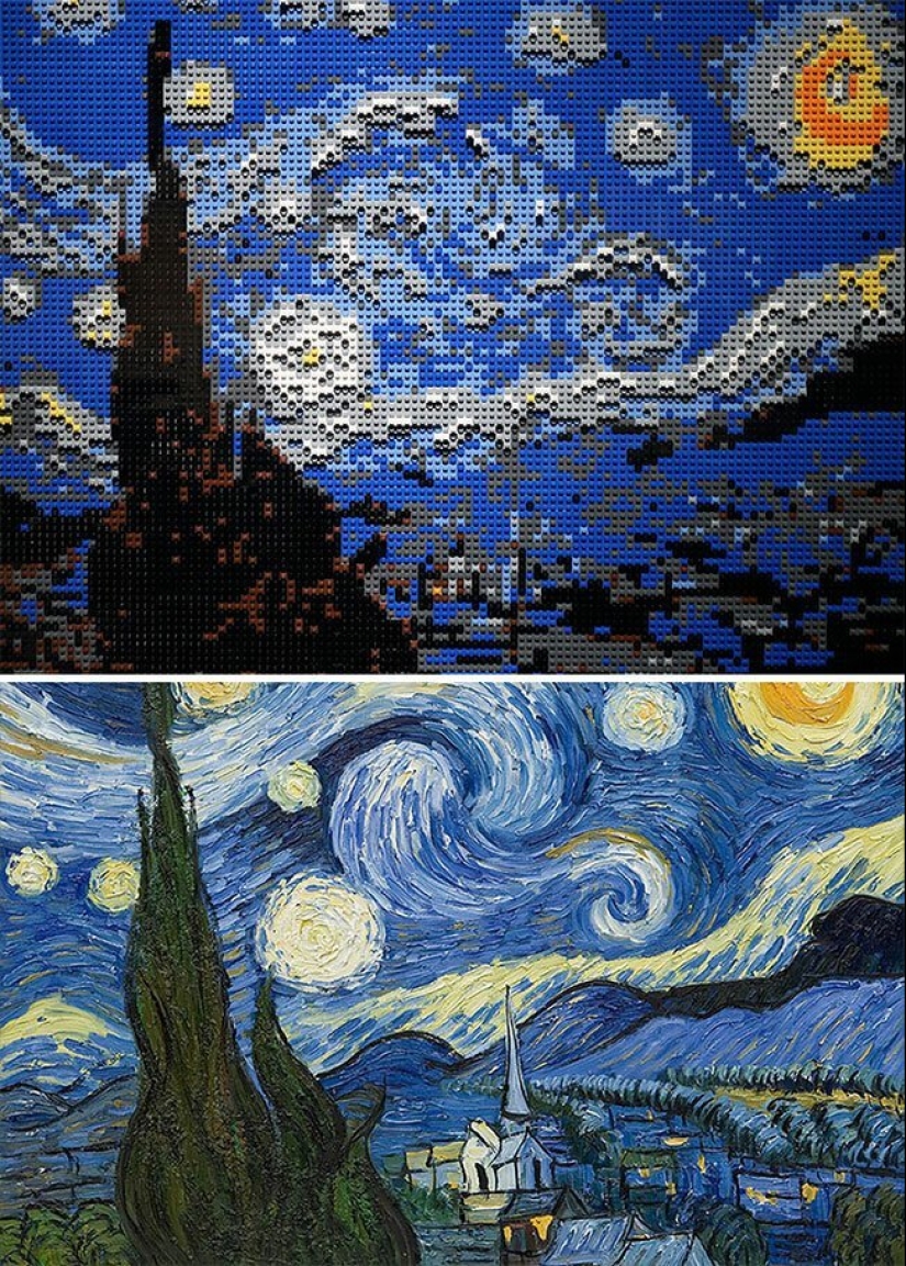 Obras maestras de arte, sobrannye de LEGO Obras maestras de arte, sobrannye de LEGO