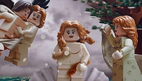 Obras maestras de arte, sobrannye de LEGO Obras maestras de arte, sobrannye de LEGO