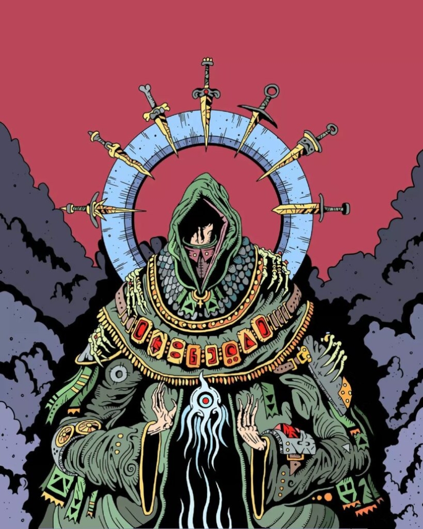 Occult knights, shamans and mysticism in the paintings of the artist Doodleskelly Occult knights, shamans and mysticism in the paintings of the artist Doodleskelly