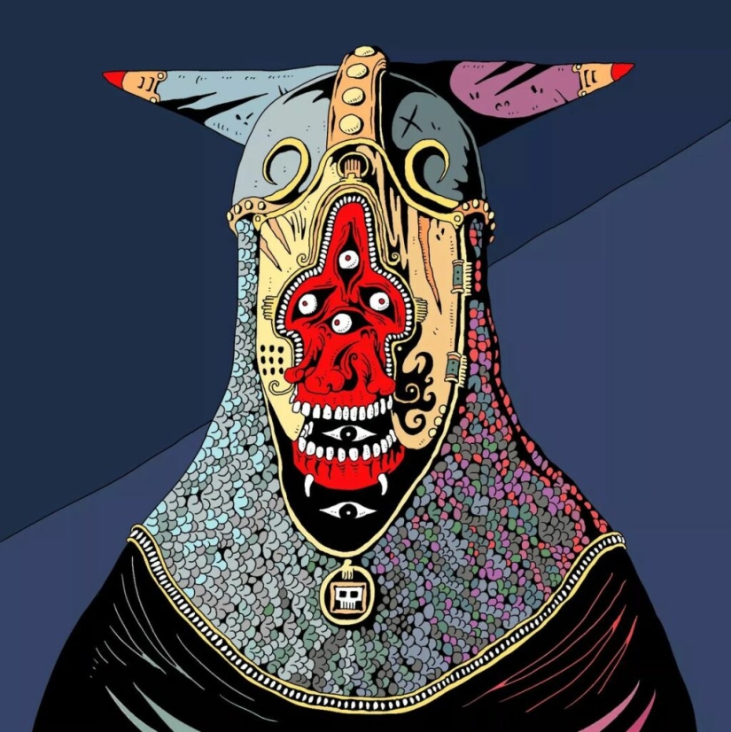 Occult knights, shamans and mysticism in the paintings of the artist Doodleskelly Occult knights, shamans and mysticism in the paintings of the artist Doodleskelly