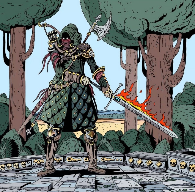 Occult knights, shamans and mysticism in the paintings of the artist Doodleskelly Occult knights, shamans and mysticism in the paintings of the artist Doodleskelly