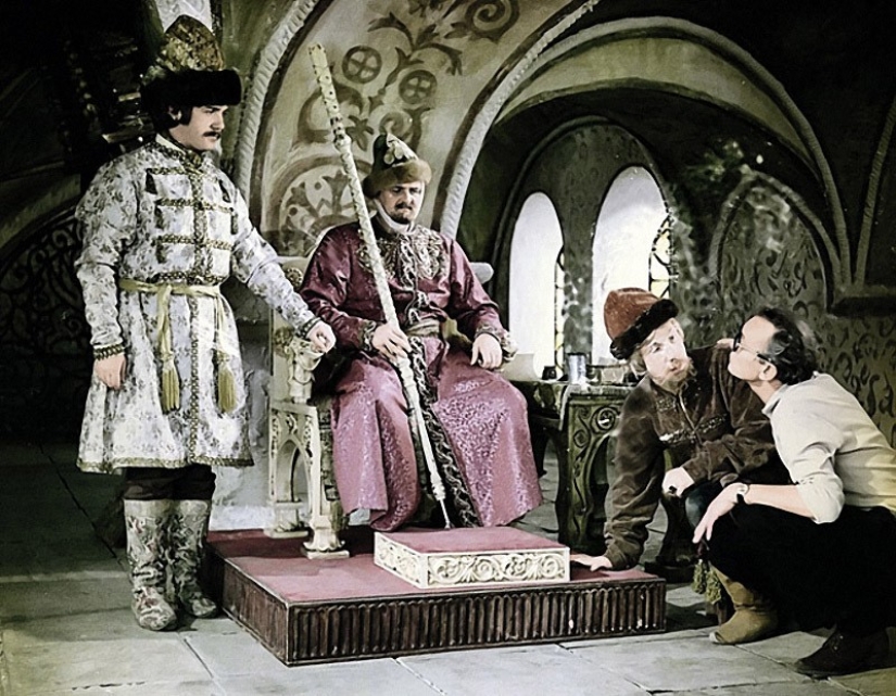 On the sets of popular Soviet films On the sets of popular Soviet films