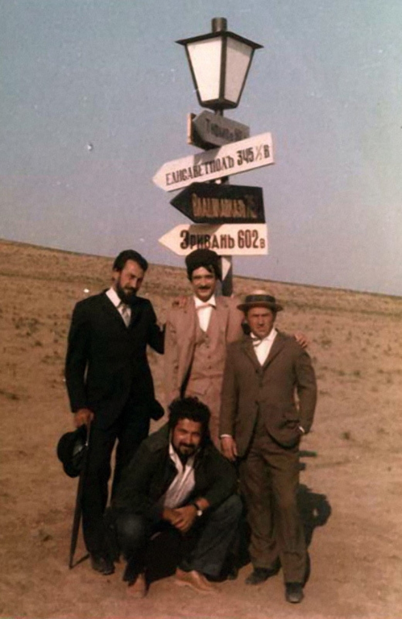 On the sets of popular Soviet films On the sets of popular Soviet films