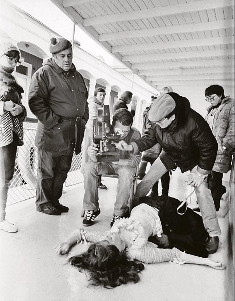 On the sets of popular Soviet films On the sets of popular Soviet films