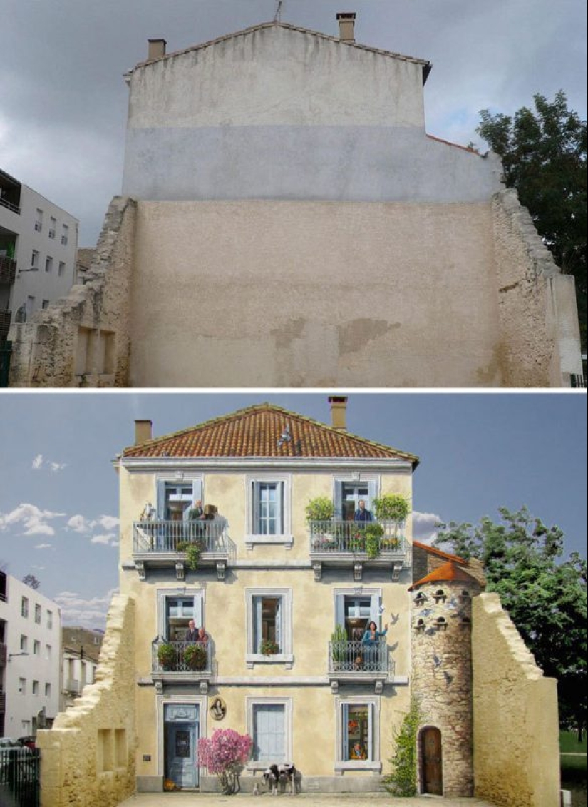 Paint the world in bright colors: the miraculous transformation of the gray buildings into works of art through graffiti