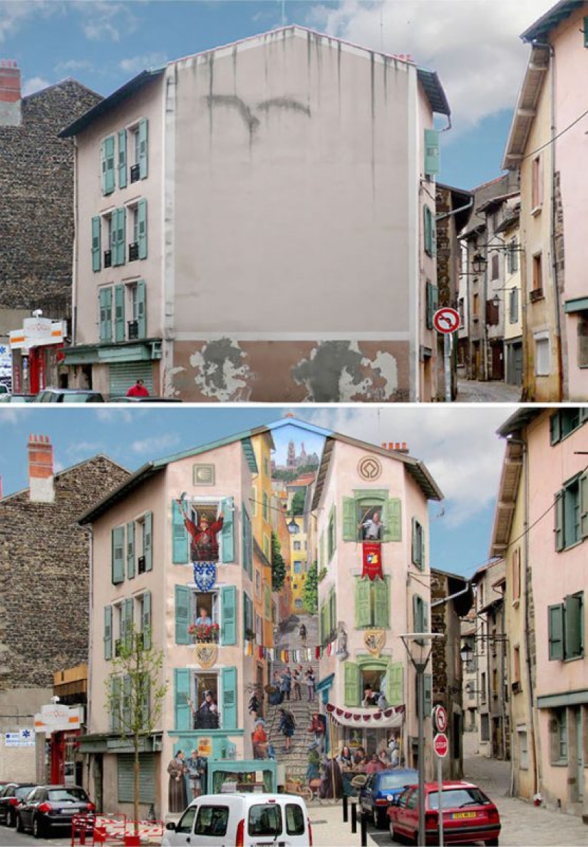 Paint the world in bright colors: the miraculous transformation of the gray buildings into works of art through graffiti