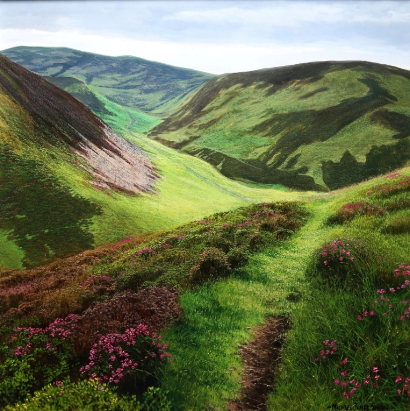 Paisajes increíbles del hiperrealista británico Michael Smith