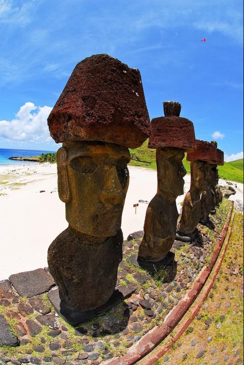 Paraíso polinesio desde la altura de una cometa