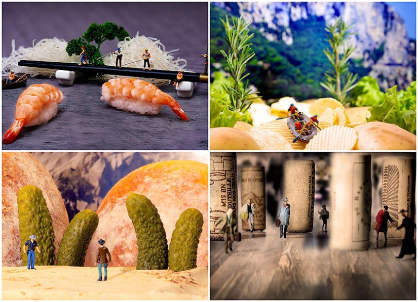 Personas en el universo comestible