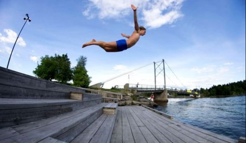 Photos are randomly made for a moment before...