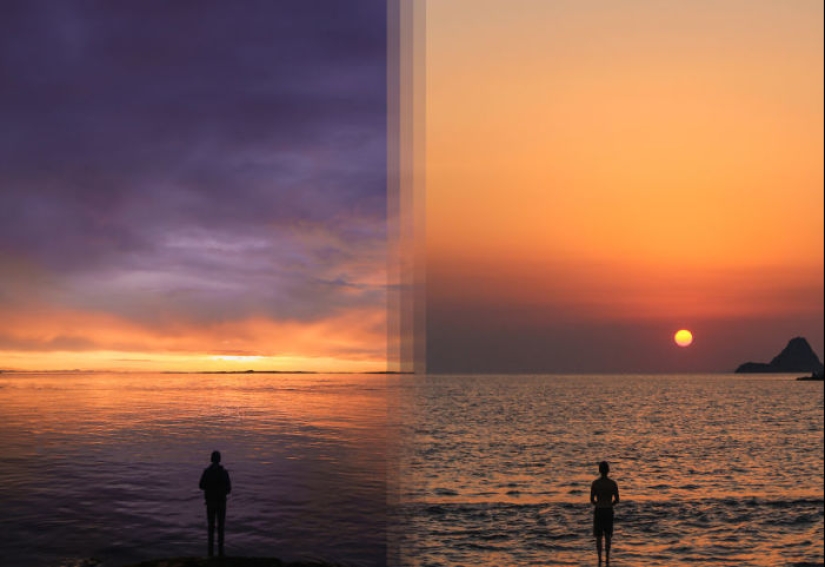 Photos-twins, made in different parts of the world Photos-twins, made in different parts of the world