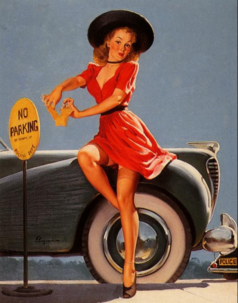 Pin-up de Earl Moran, el artista para el que trabajó como modelo Marilyn Monroe Pin-up de Earl Moran, el artista para el que trabajó como modelo Marilyn Monroe