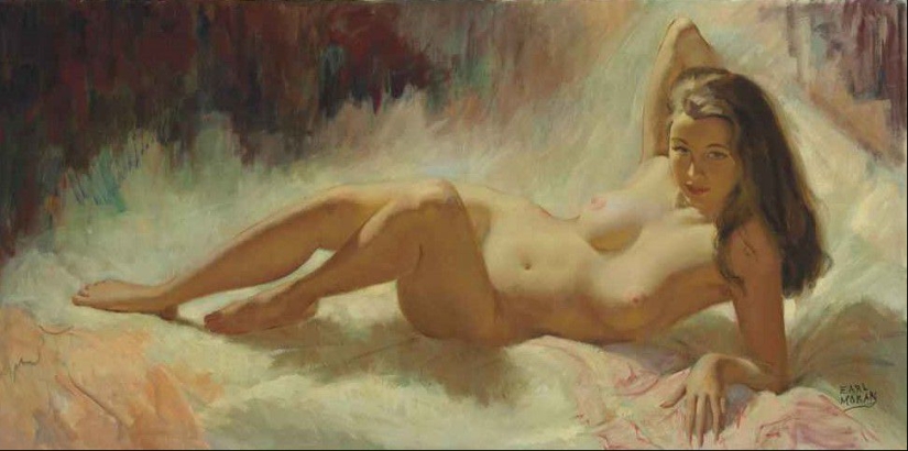 Pin-up from Earl Moran, the artist for whom Marilyn Monroe worked as a model