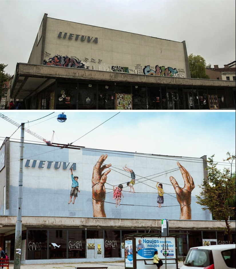 Pintar el mundo de colores brillantes: la transformación milagrosa de la gris de los edificios en obras de arte a través del graffiti