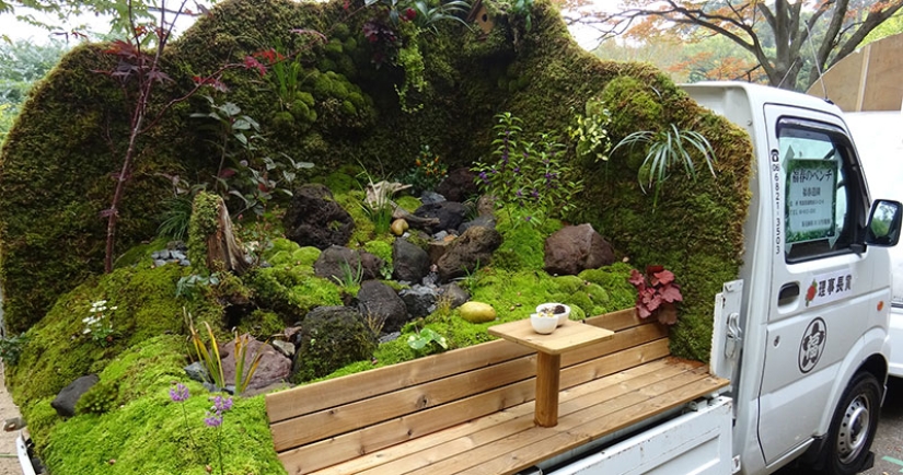 Podría venir sólo en Japón — más cool mobile mini-jardín