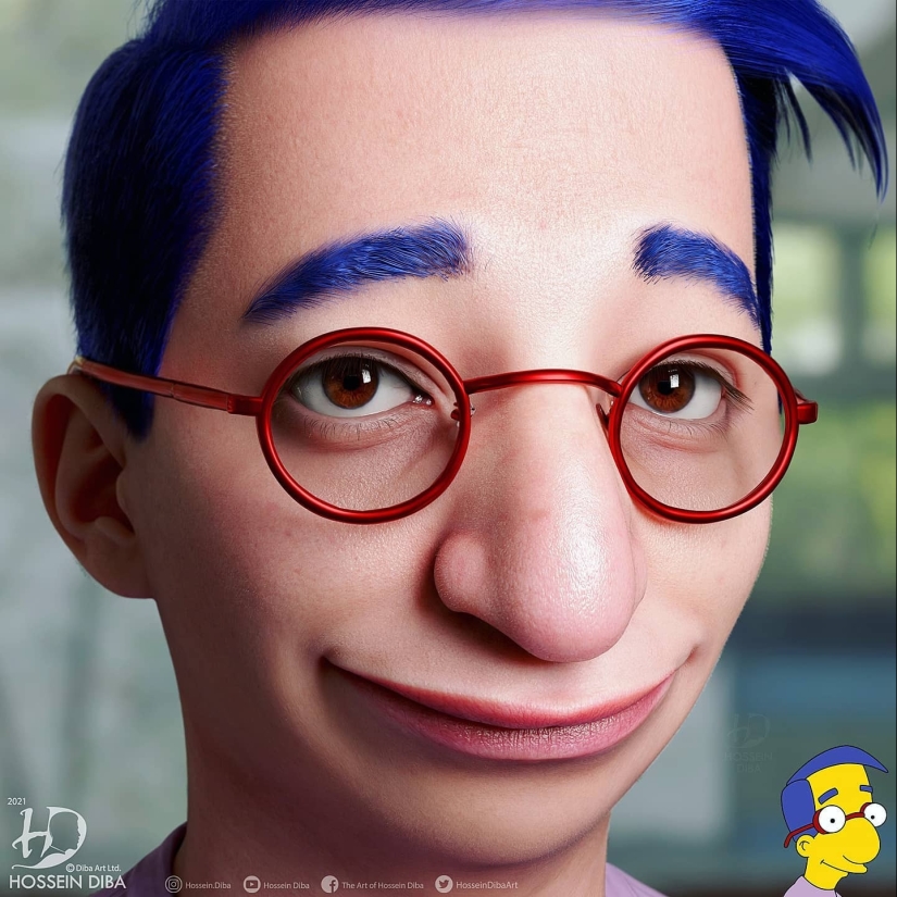 Pop culture characters in a super-realistic style by Hossein Dib Pop culture characters in a super-realistic style by Hossein Dib