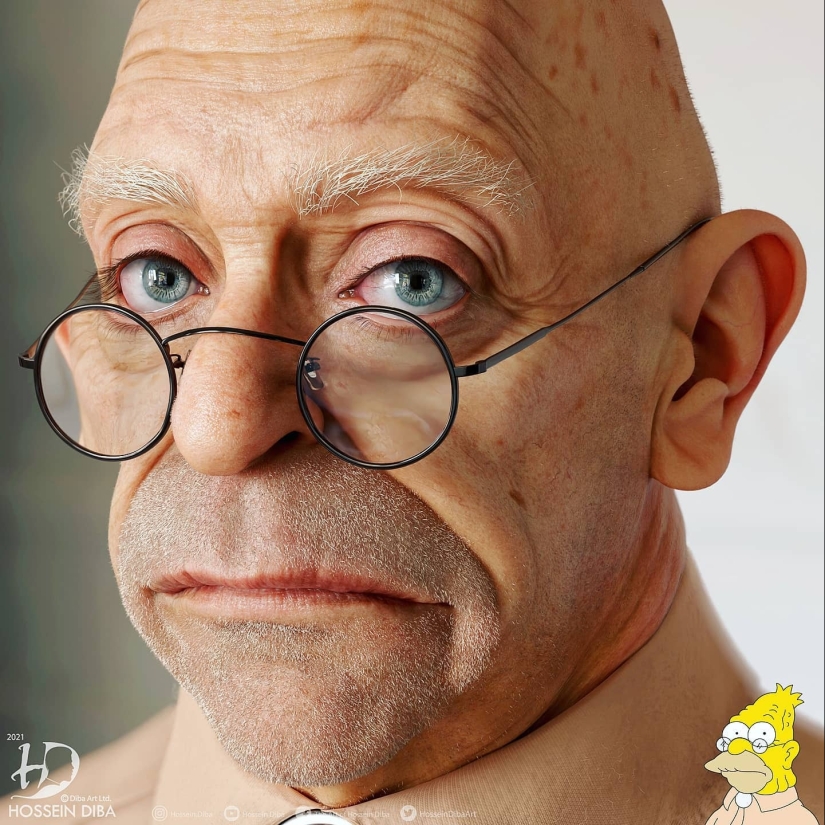 Pop culture characters in a super-realistic style by Hossein Dib Pop culture characters in a super-realistic style by Hossein Dib