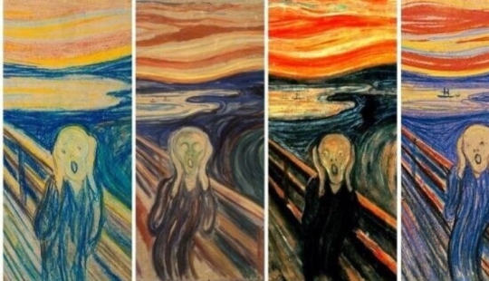 Que llora en el famoso cuadro de Edvard Munch