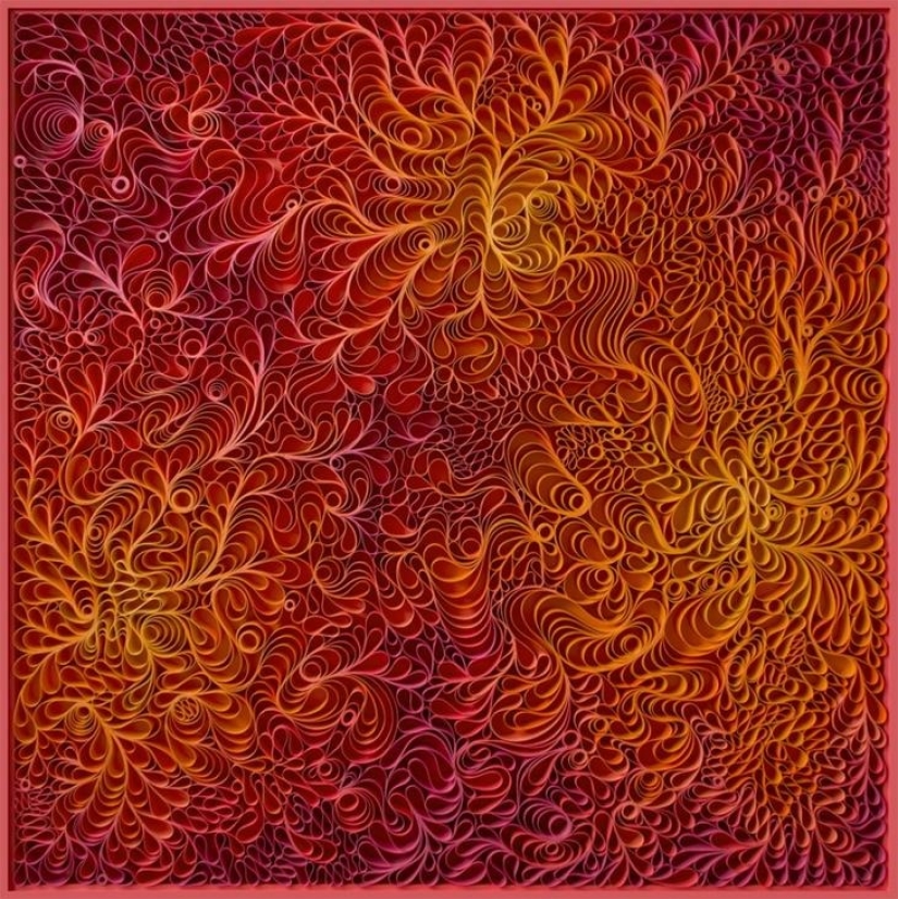 Quilling futurista del dúo Stellman Quilling futurista del dúo Stellman