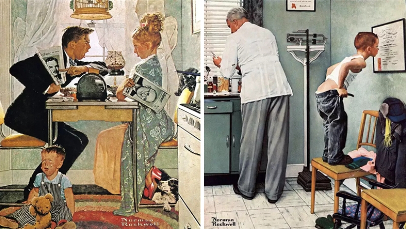 Real America in the ironic illustrations of the brilliant Norman Rockwell Real America in the ironic illustrations of the brilliant Norman Rockwell