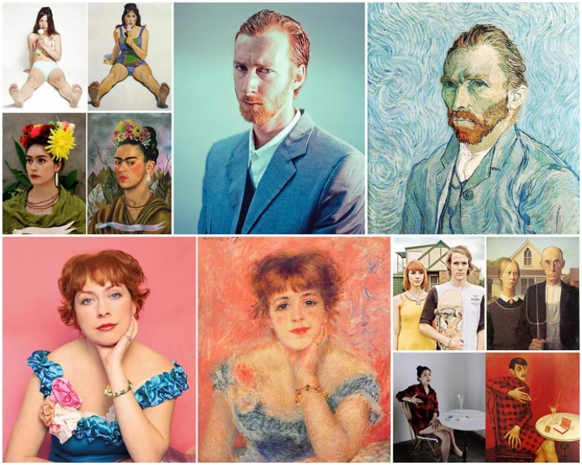 Remakes of famous works of art