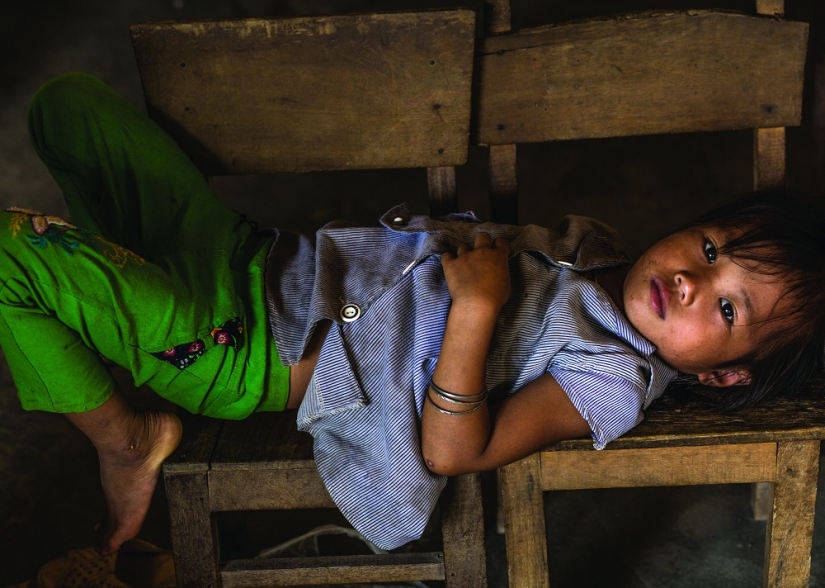 Retratos llamativos de representantes de las tribus del norte de Vietnam