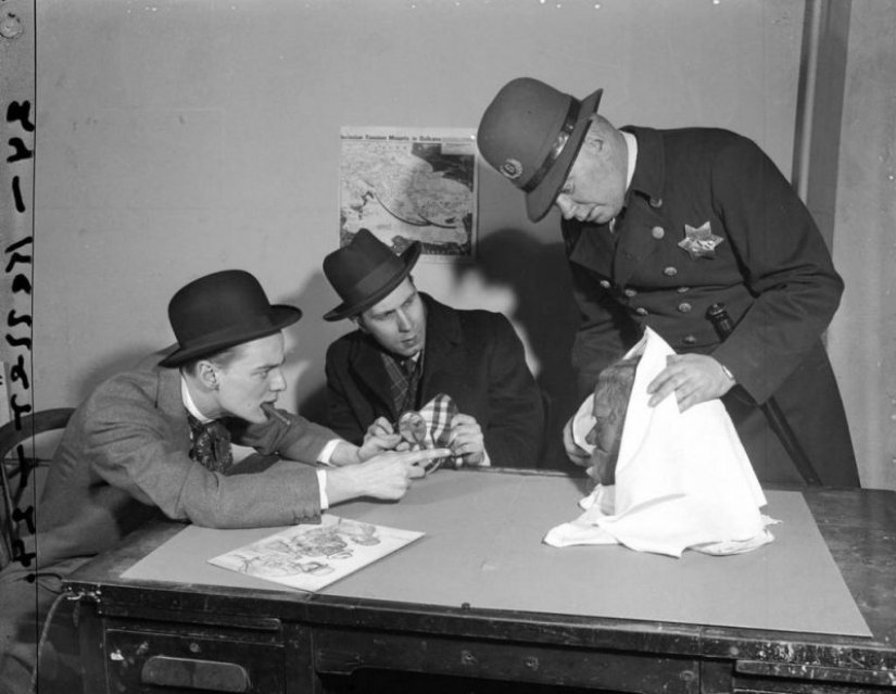 Retro shock: un grotesco de la escena del crimen imágenes de los medios de comunicación 40 años