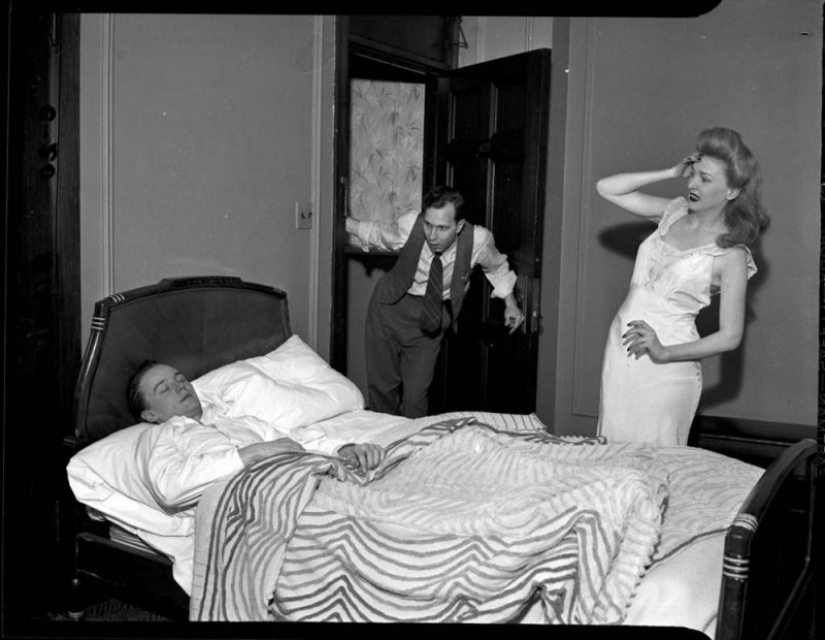 Retro shock: un grotesco de la escena del crimen imágenes de los medios de comunicación 40 años