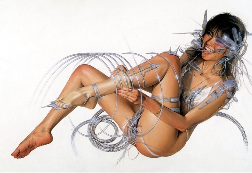 Robots sexys del maestro Pinup y cyberpunk Hajime Sorayama