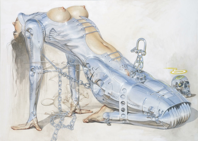 Robots sexys del maestro Pinup y cyberpunk Hajime Sorayama